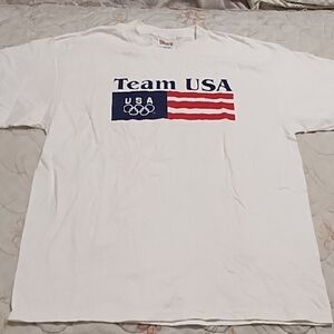 Hanes White Team USA Olympic T-Shirt